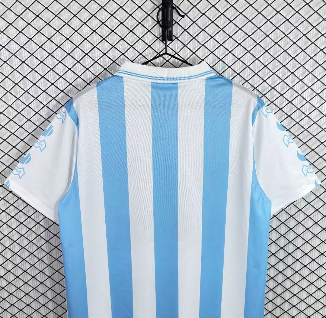 Retro 92/94 Atletico Tucuman Home White/Blue Stripes Jersey