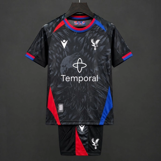 26/27 Kids Crystal Palace Away Black Jersey