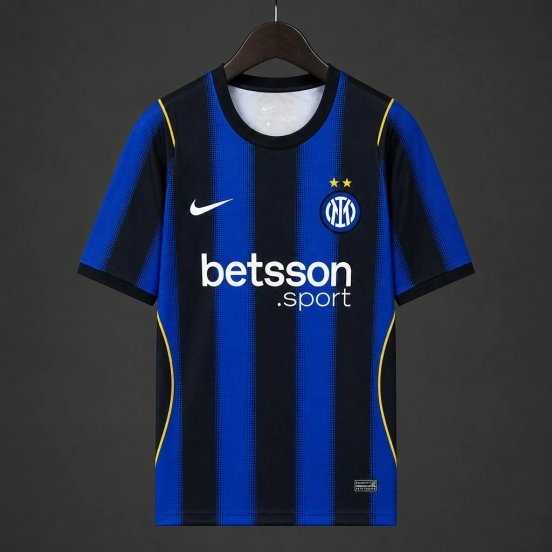 27/28 Inter Milan Home Blue/Black Stripes Jersey